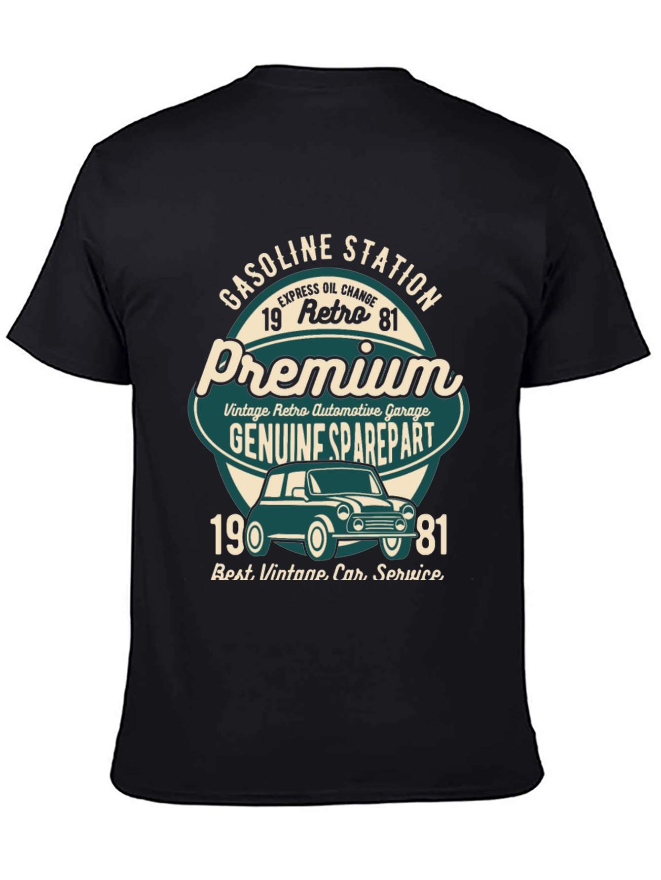 Vintage Style Gasoline Station Premium Graphic Tee