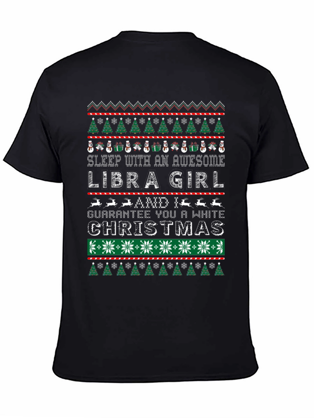 Libra Girl Christmas Ugly Sweater T-Shirt