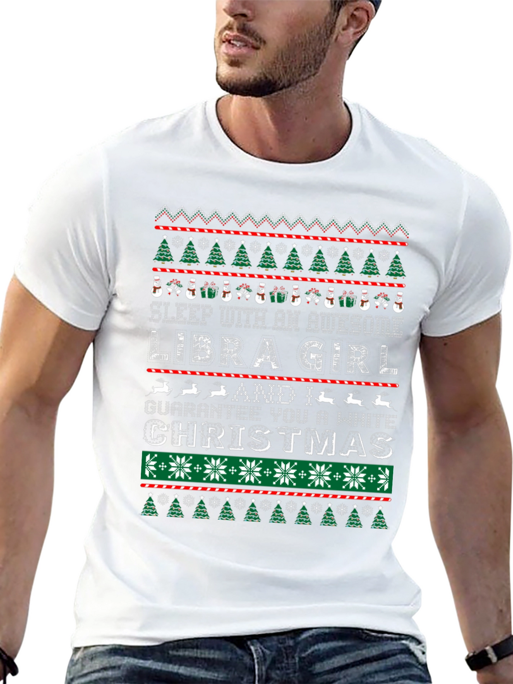 Libra Girl Christmas Ugly Sweater T-Shirt