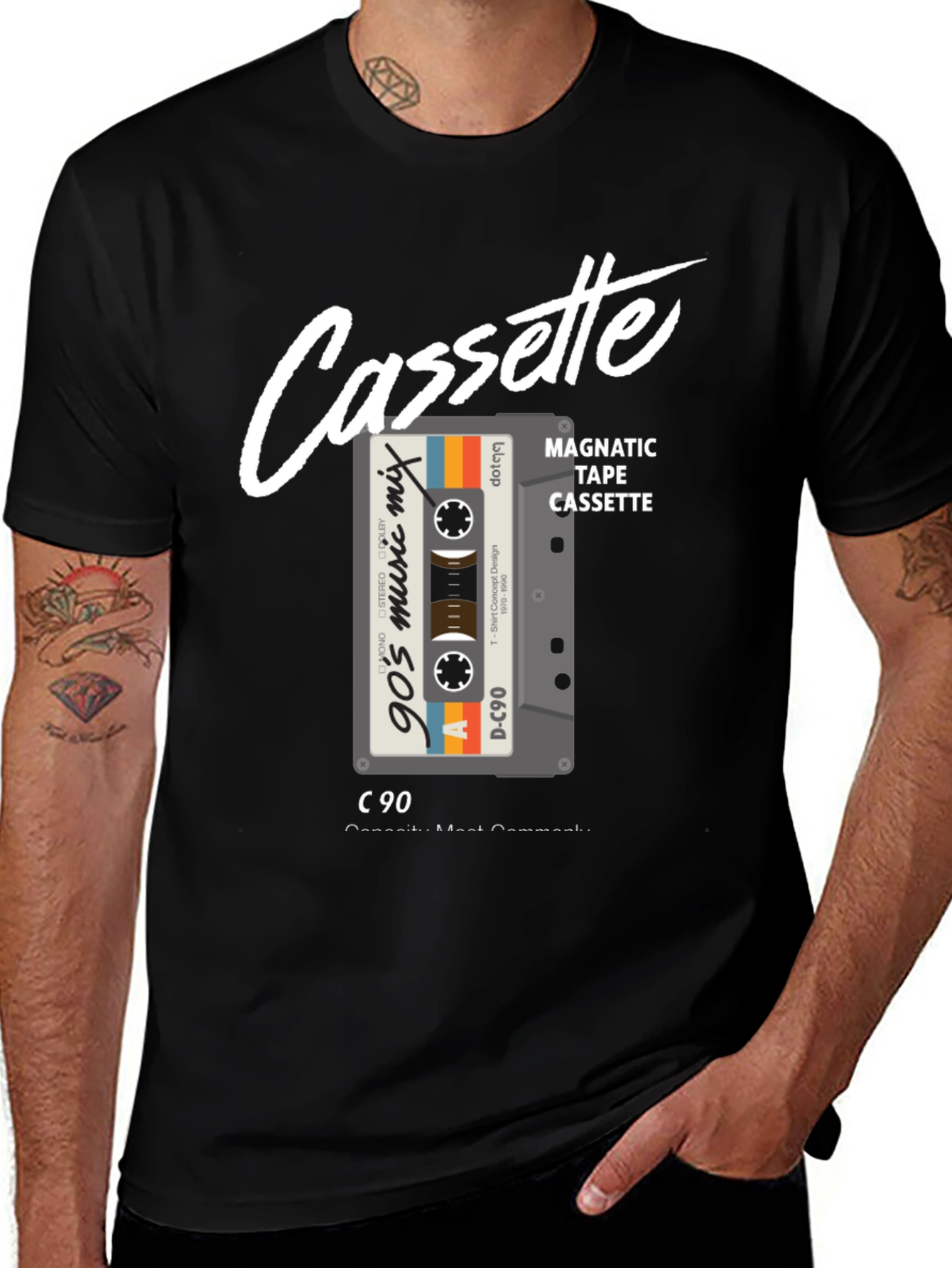 90s Cassette Mix Tape Graphic T-Shirt