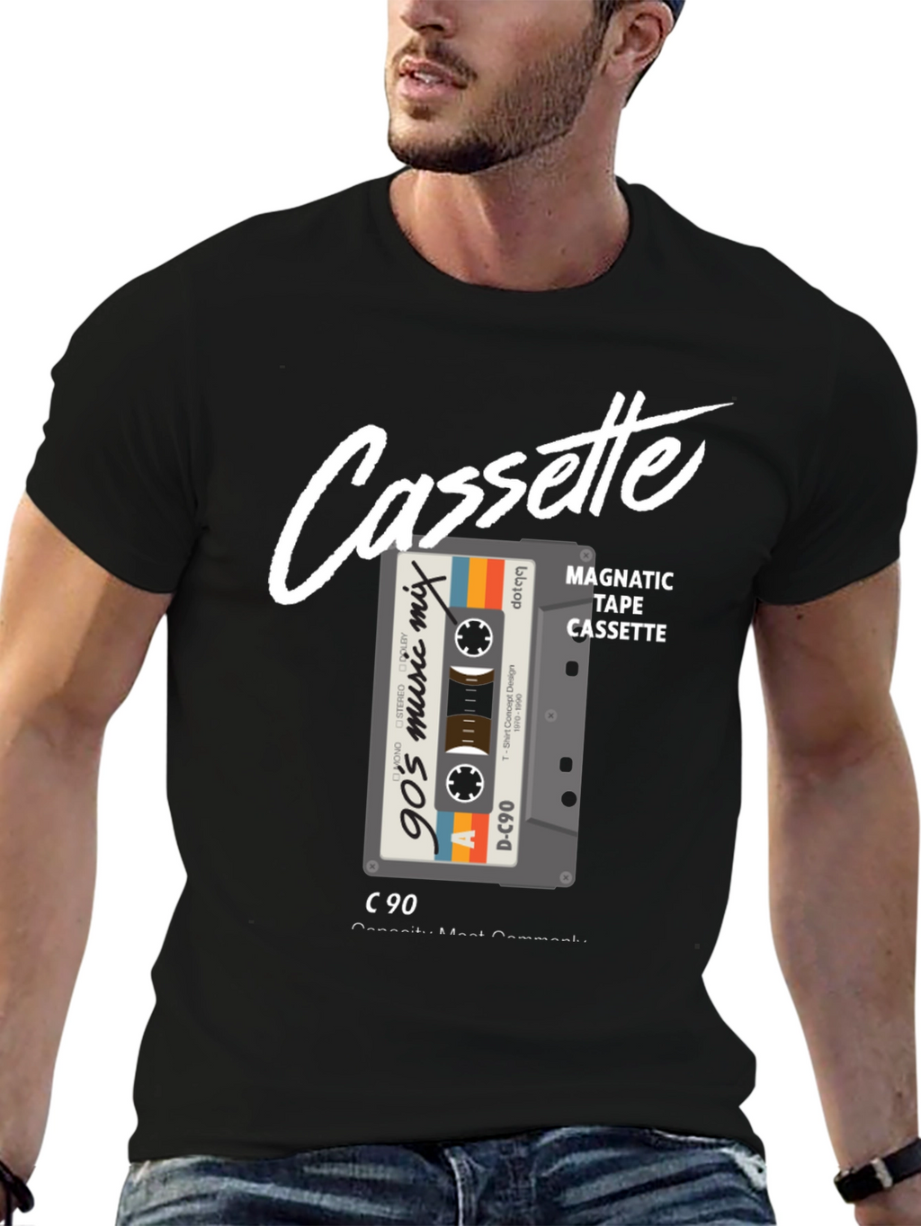 90s Cassette Mix Tape Graphic T-Shirt