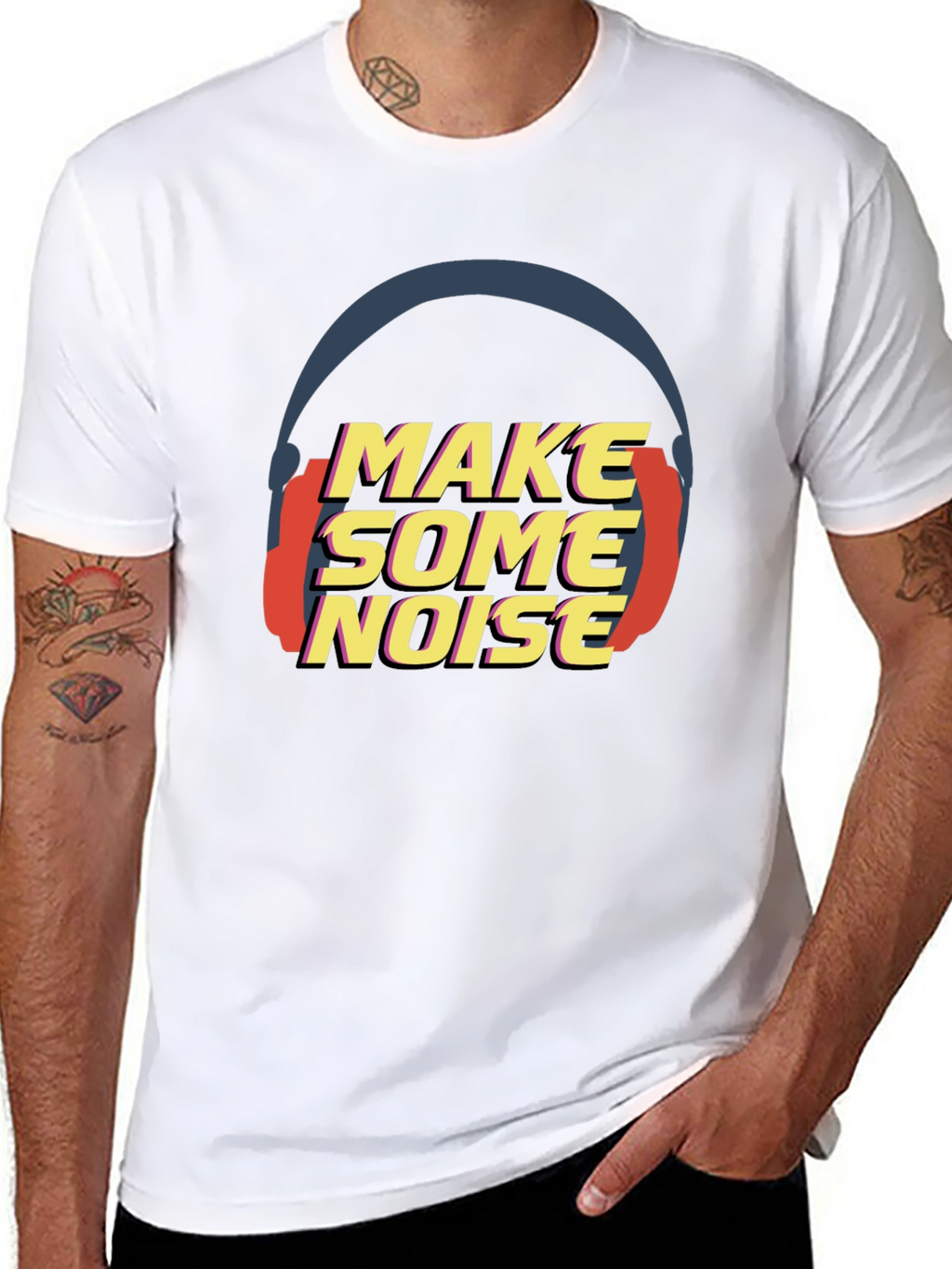 Make Some Noise Black T-Shirt