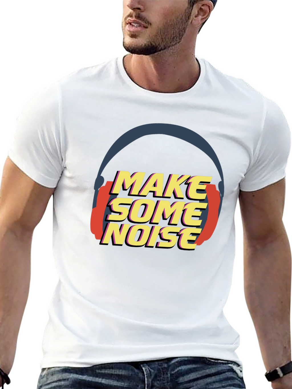 Make Some Noise Black T-Shirt