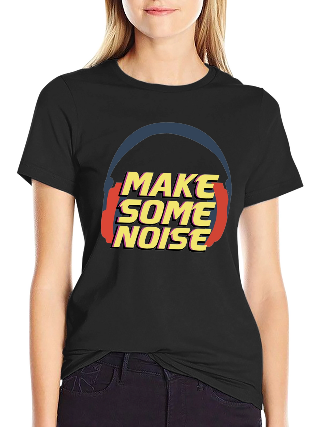 Make Some Noise Black T-Shirt