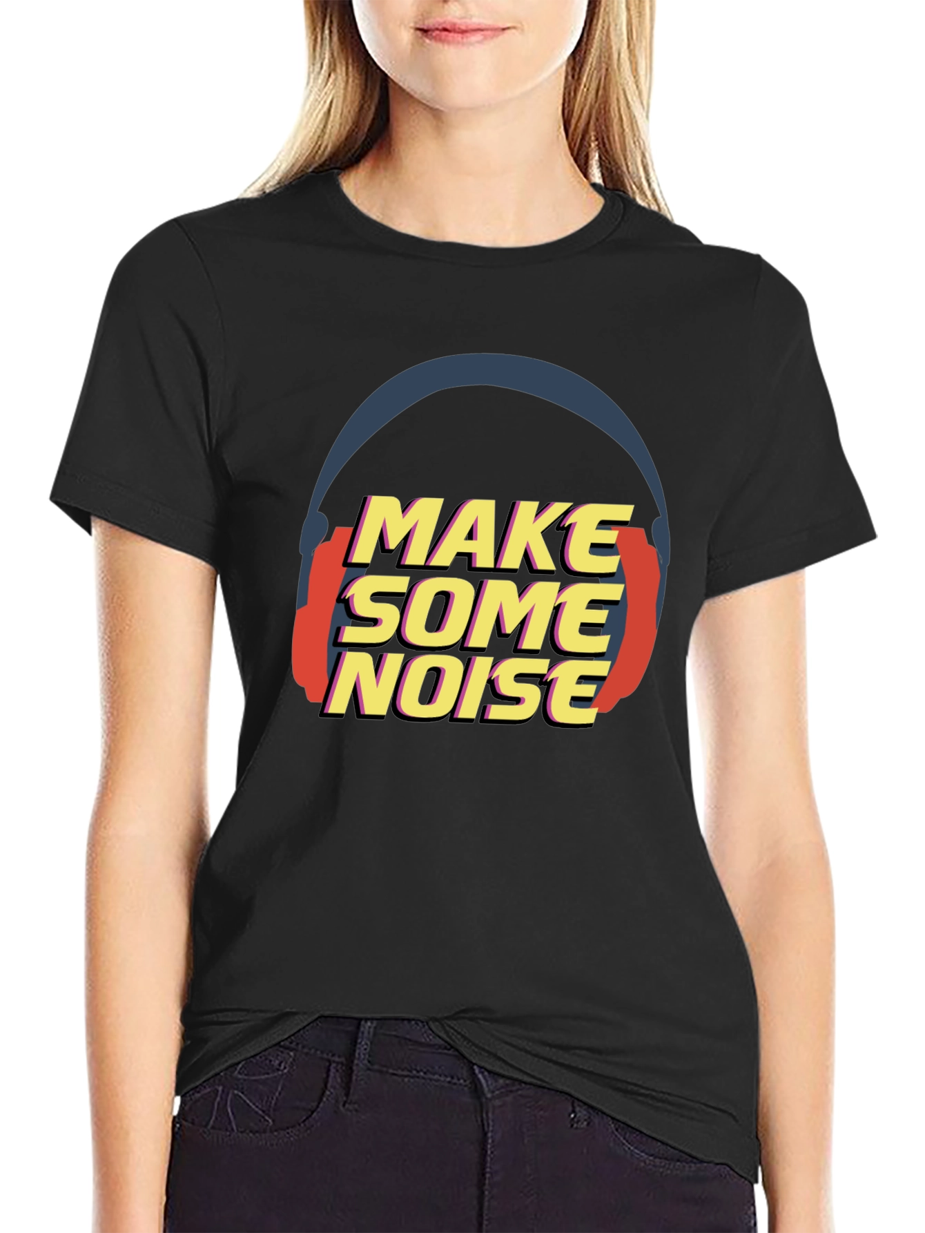 Make Some Noise Black T-Shirt