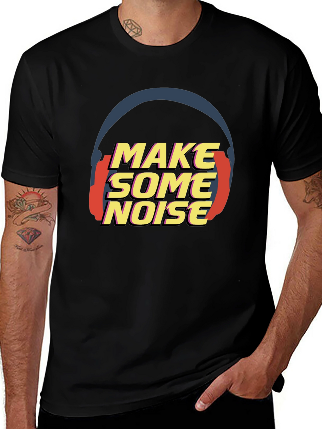 Make Some Noise Black T-Shirt