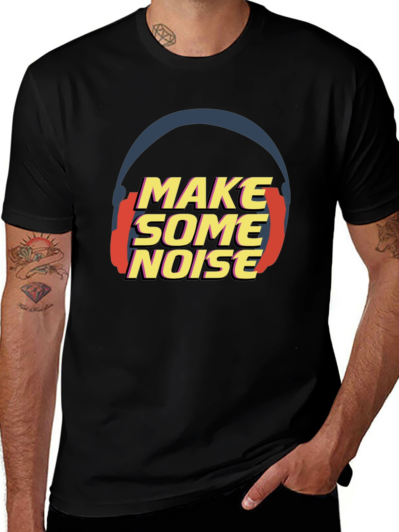 Make Some Noise Black T-Shirt