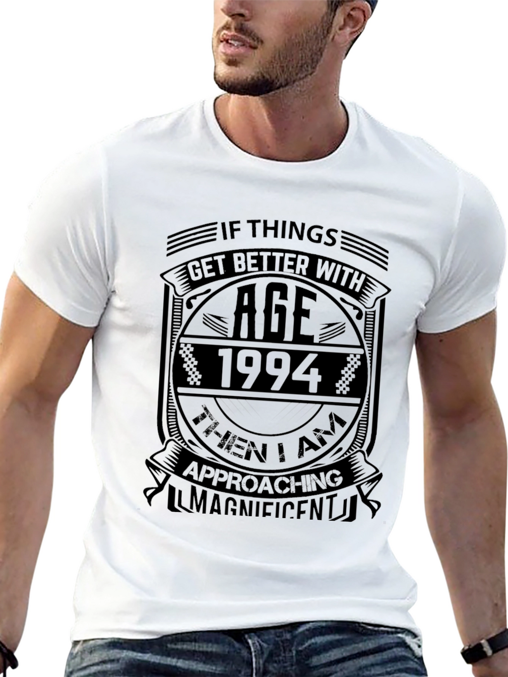 1994 Birthday Ageing Humor Black T-Shirt