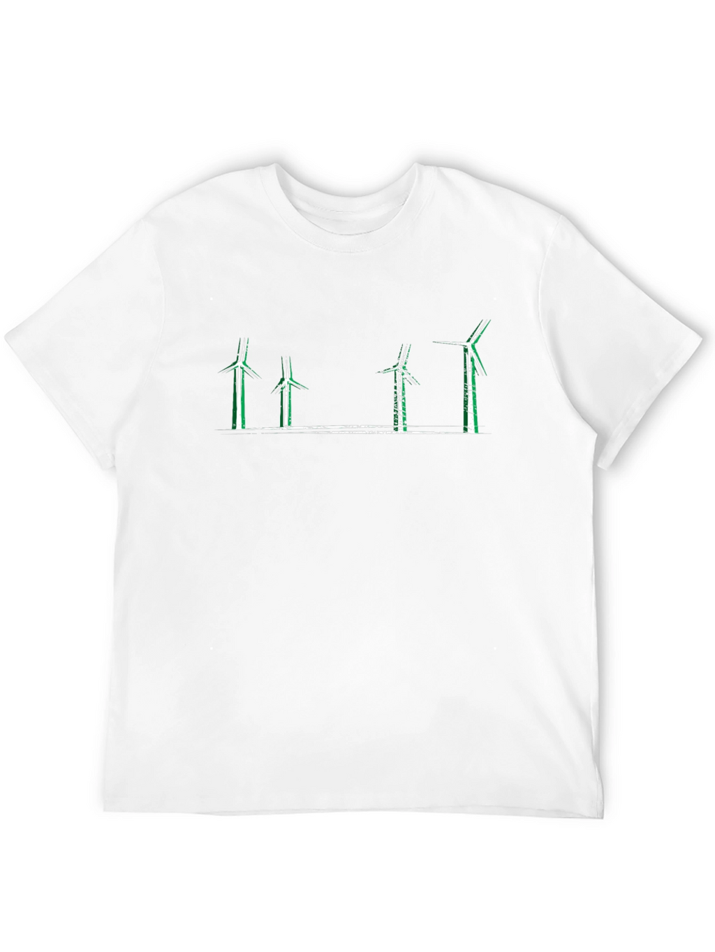 Wind Turbine T-Shirt - Eco-Friendly Design
