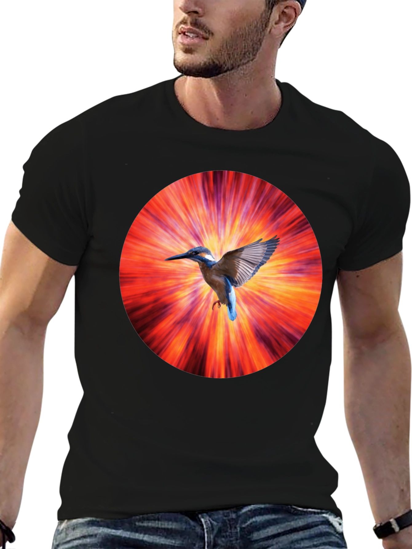 Bird Burst Graphic T-Shirt