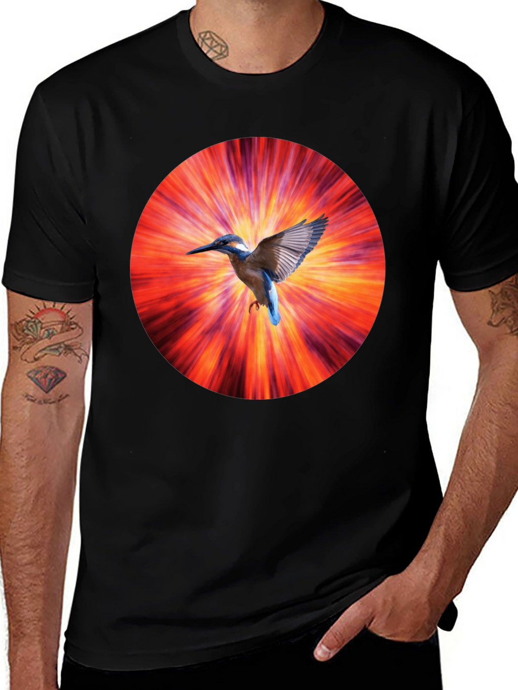 Bird Burst Graphic T-Shirt