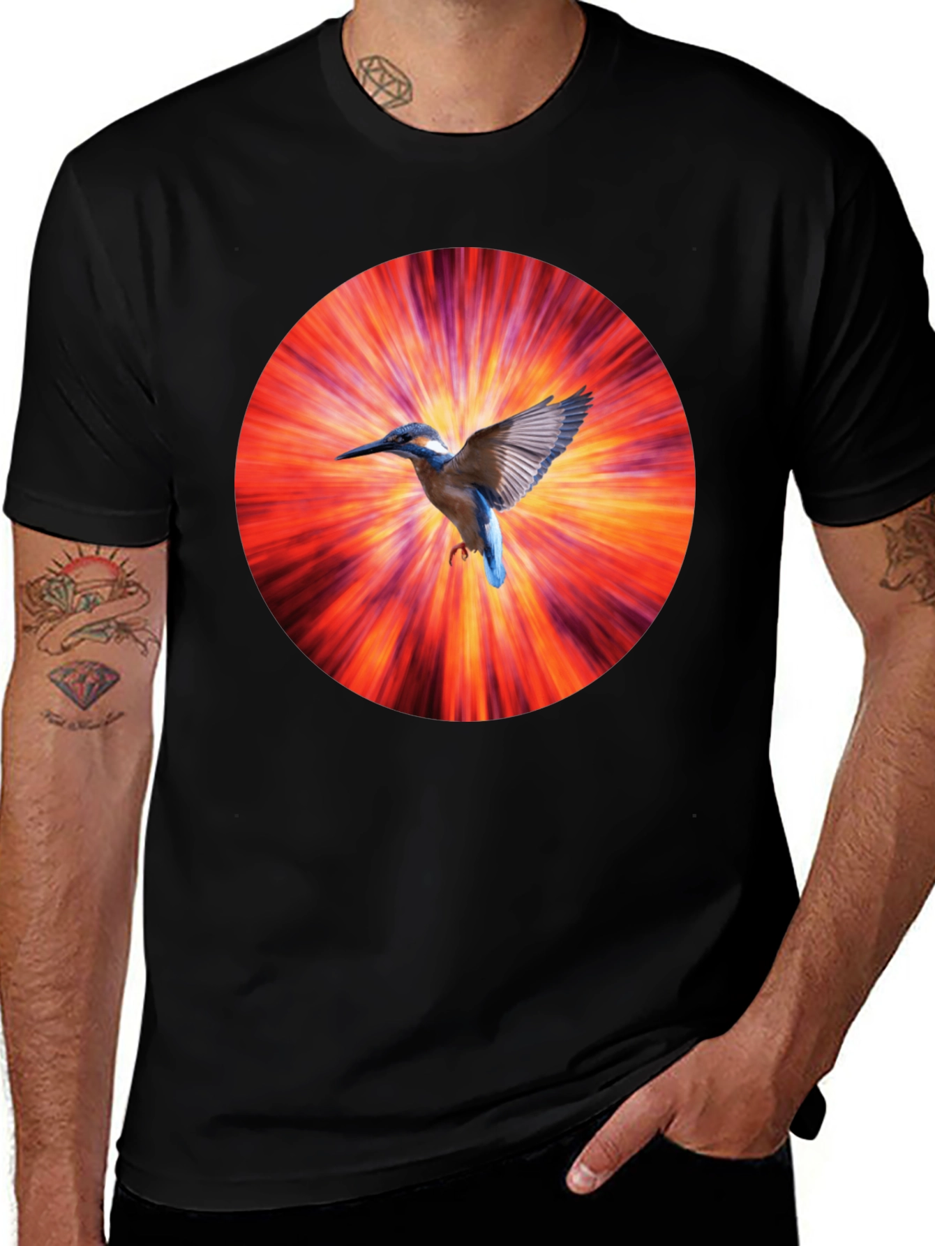 Bird Burst Graphic T-Shirt