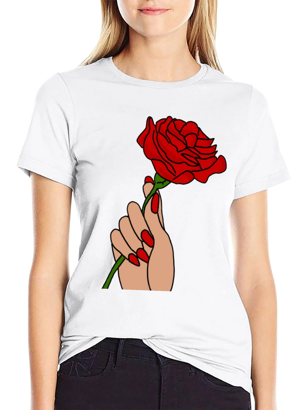 Rose Graphic T-Shirt - Modern Style