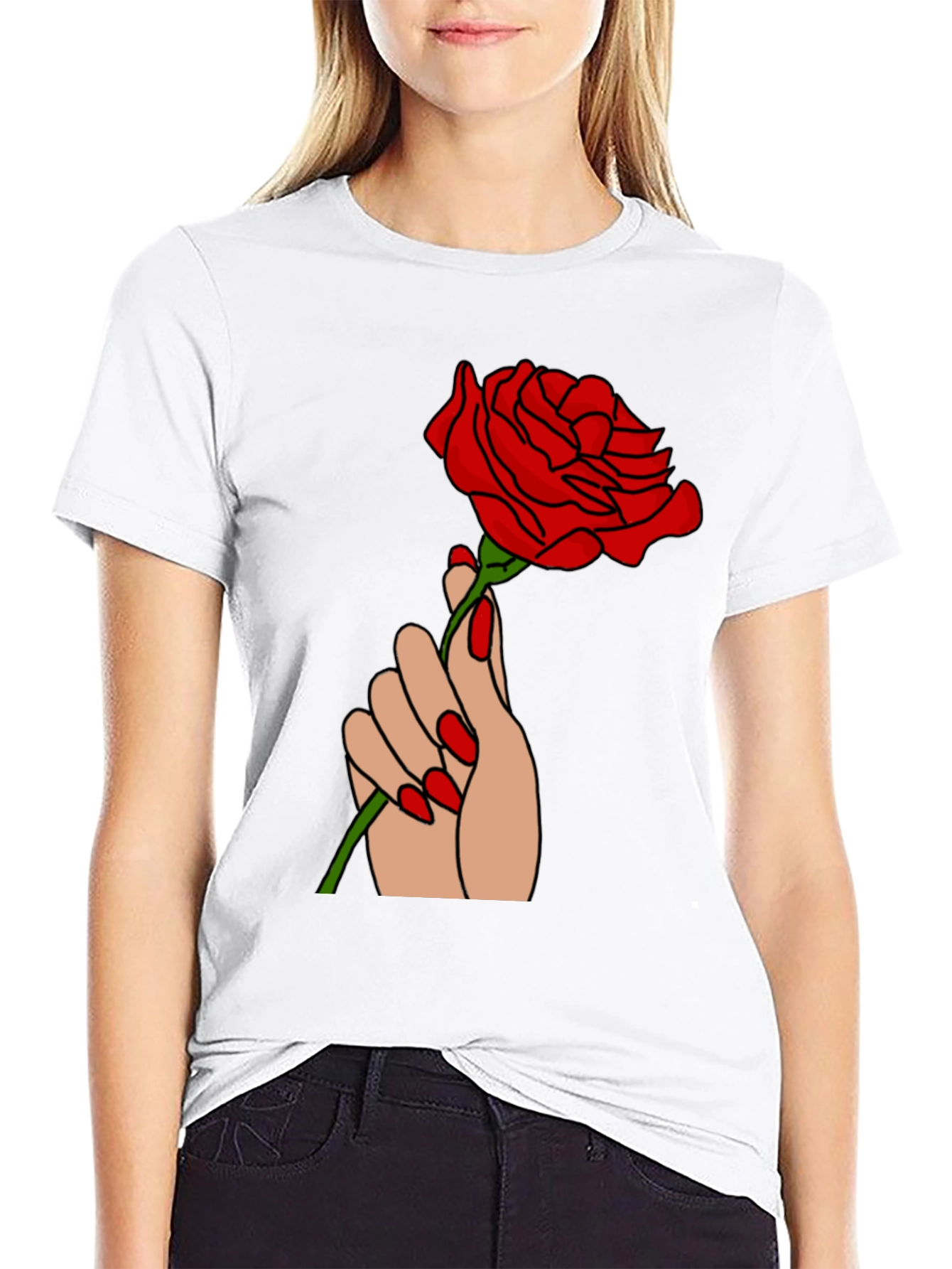 Rose Graphic T-Shirt - Modern Style