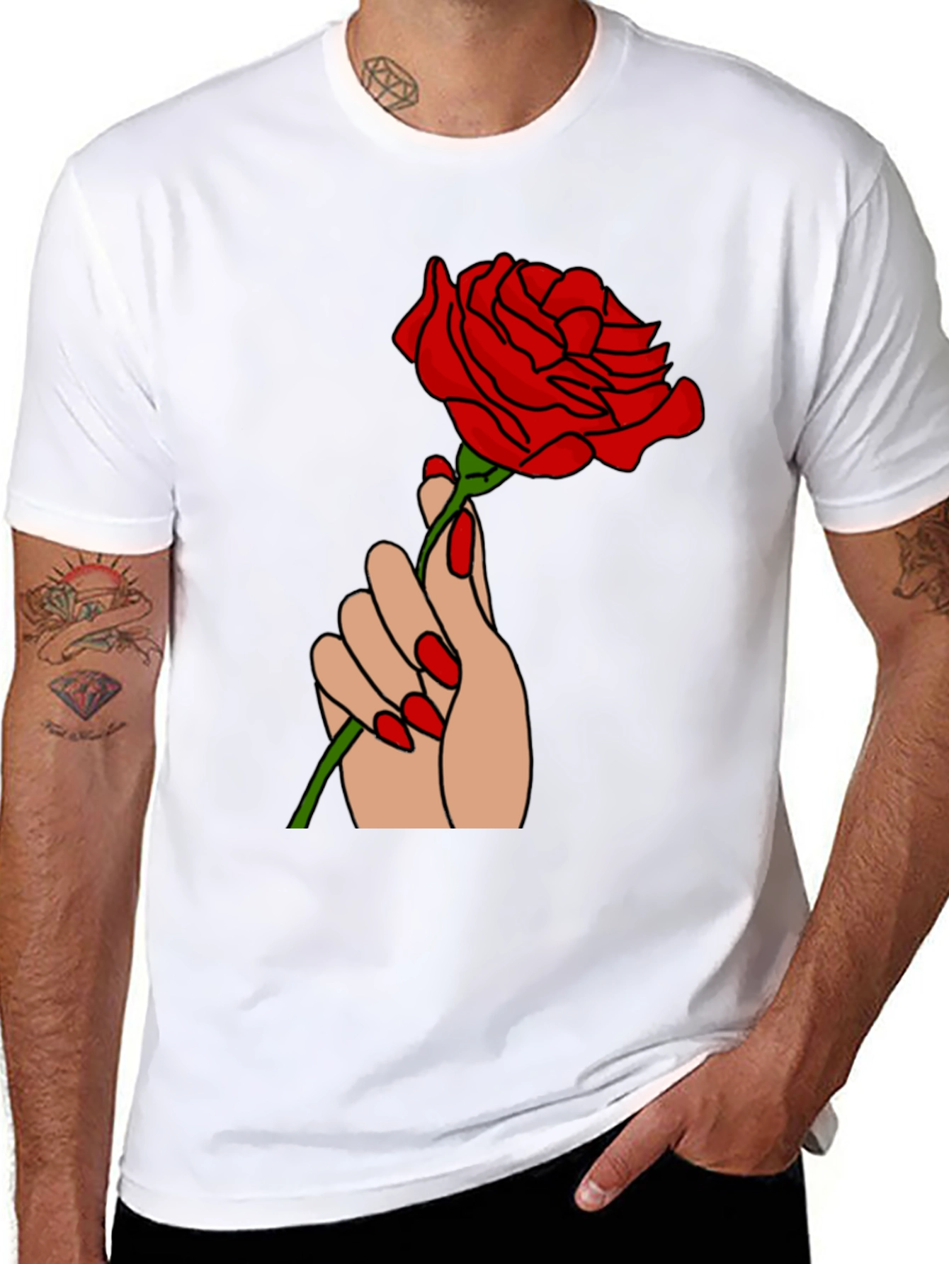 Rose Graphic T-Shirt - Modern Style