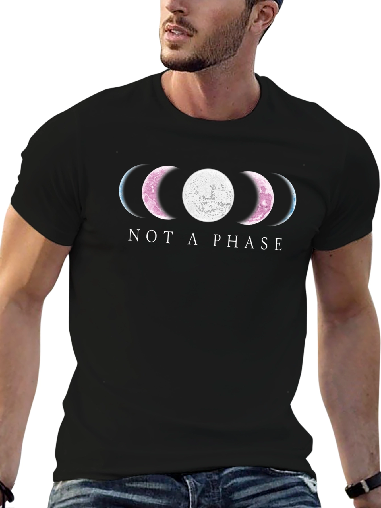 Not A Phase Moon Graphic T-Shirt