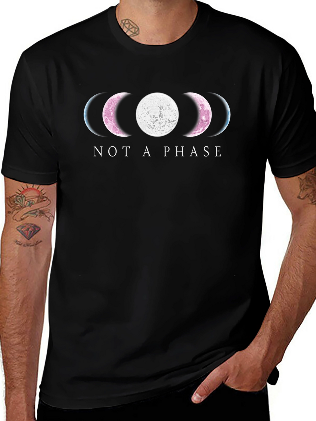 Not A Phase Moon Graphic T-Shirt