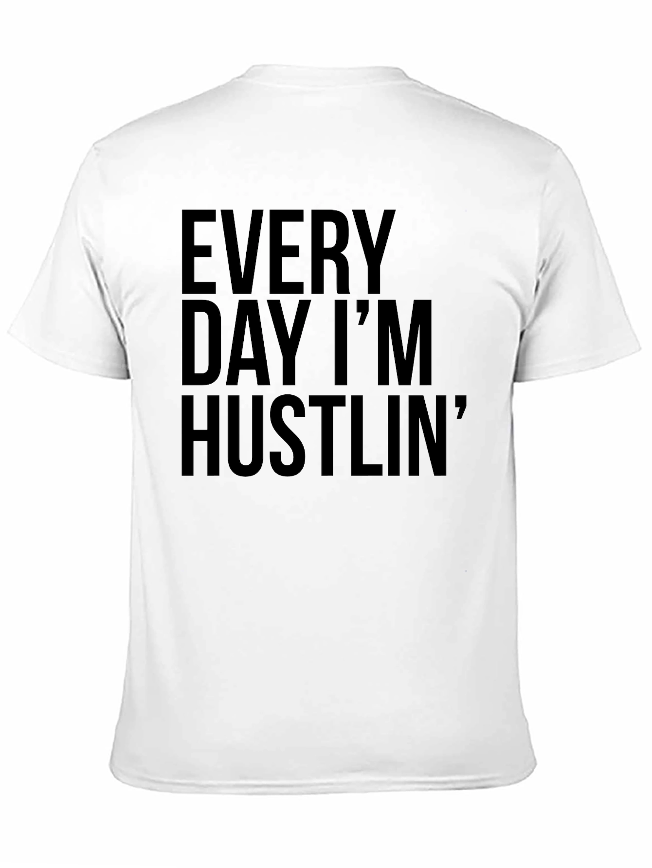 Every Day Im Hustlin Black Graphic Tee