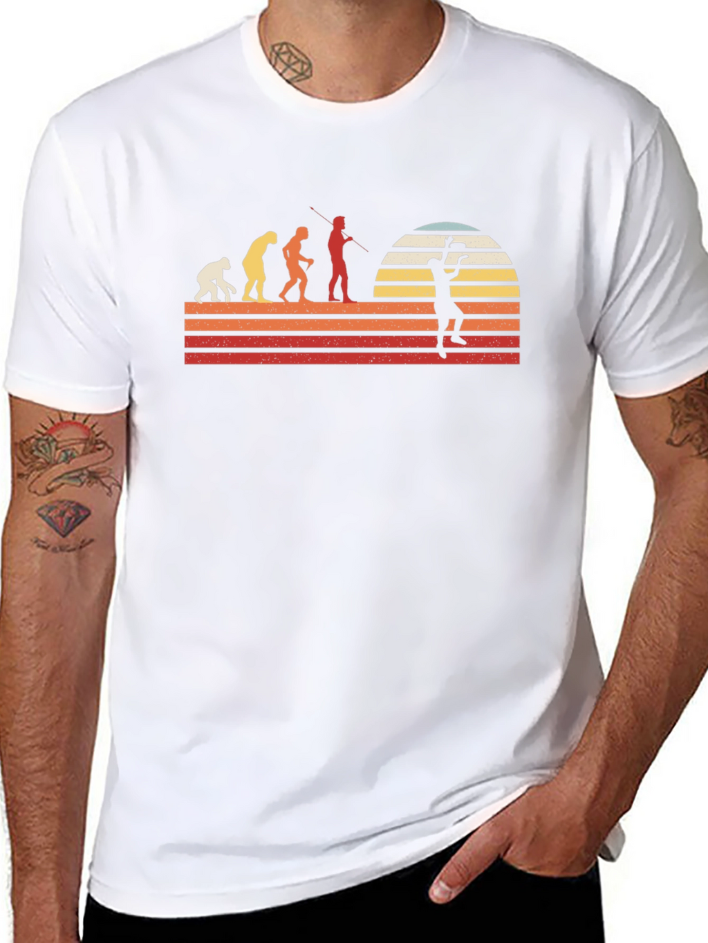 Evolution of Badminton T-Shirt