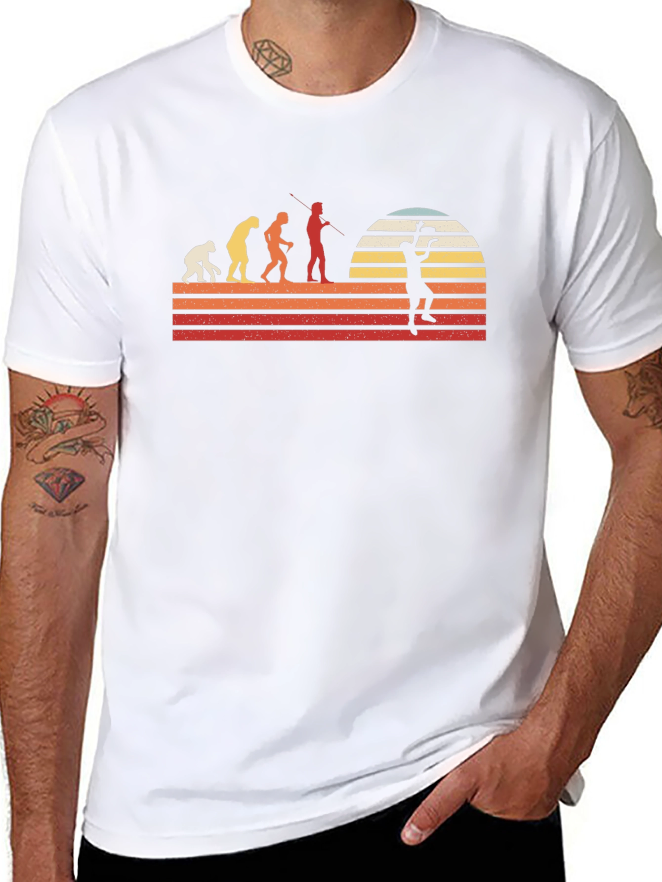 Evolution of Badminton T-Shirt