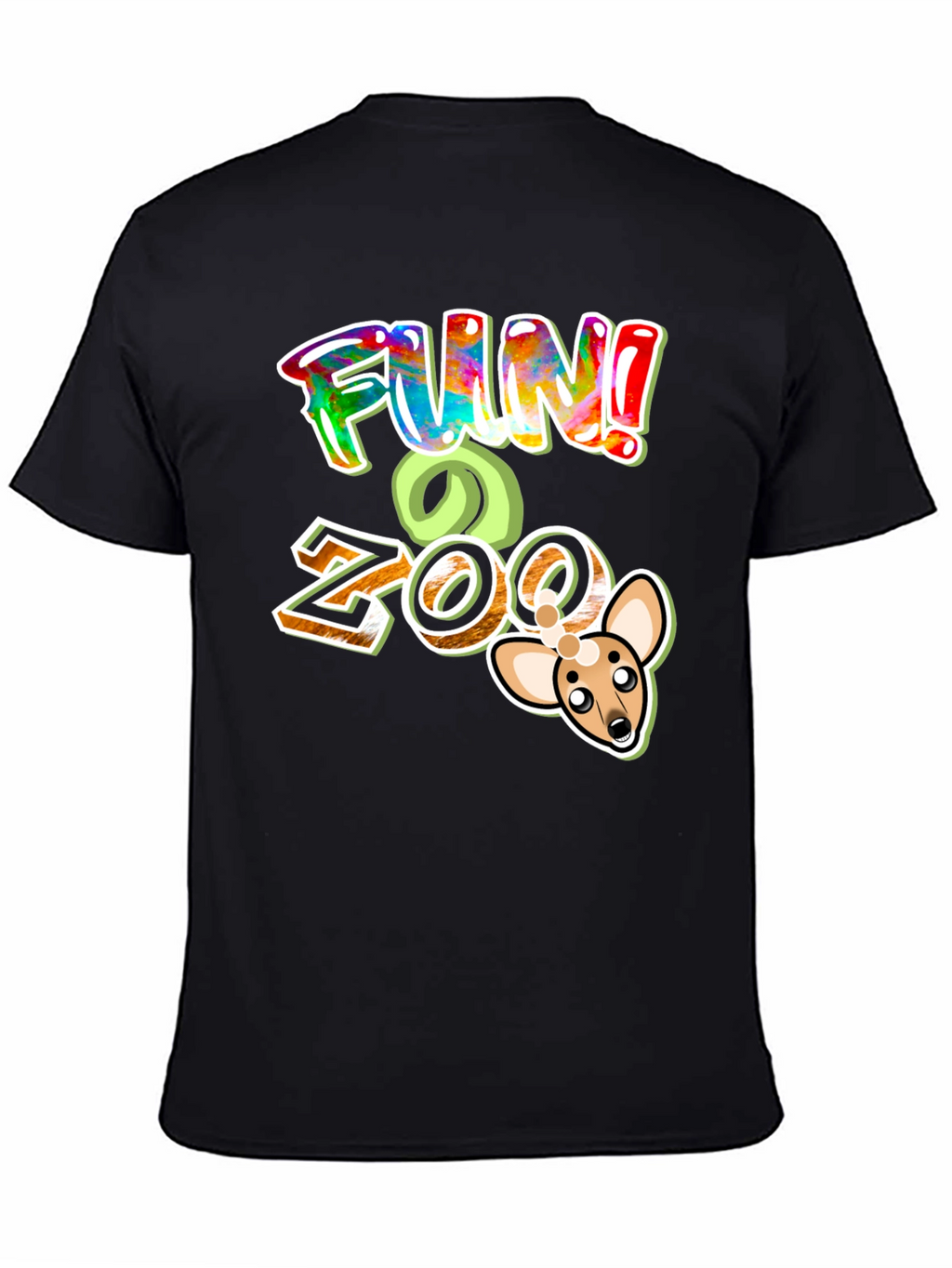 Fun Zoo Black Graphic T-Shirt