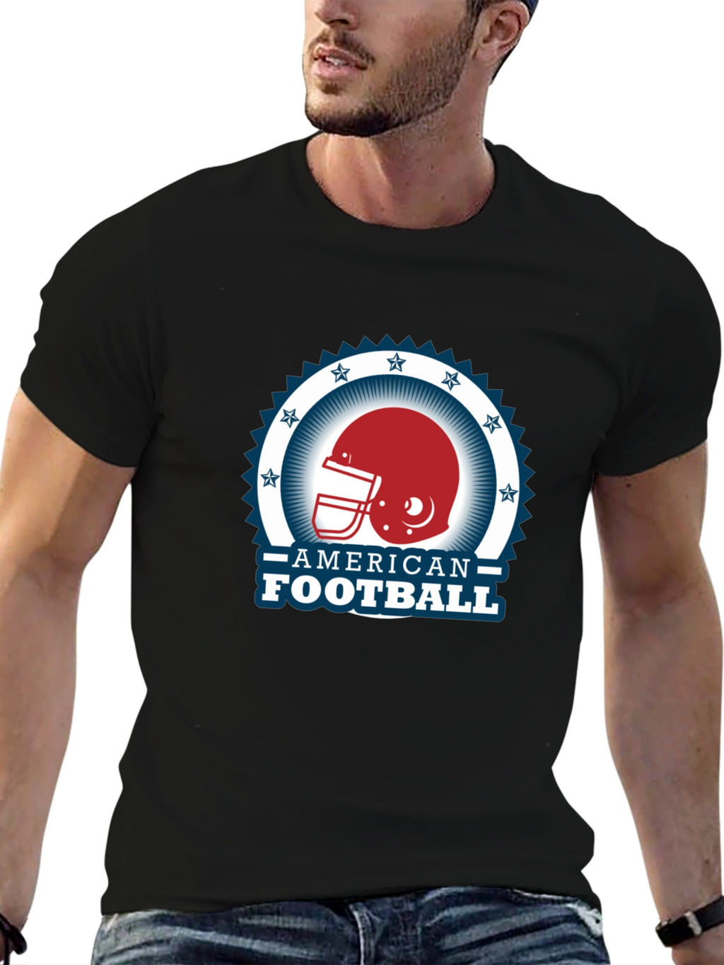 American Football Graphic T-Shirt