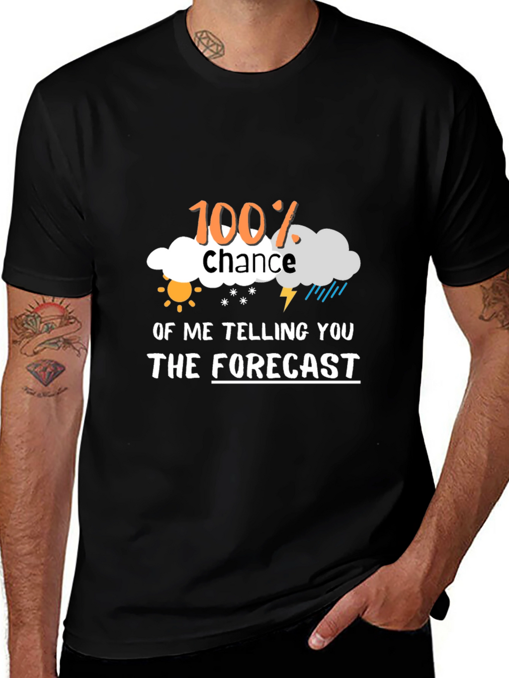 Funny Weather Forecast Graphic Tee