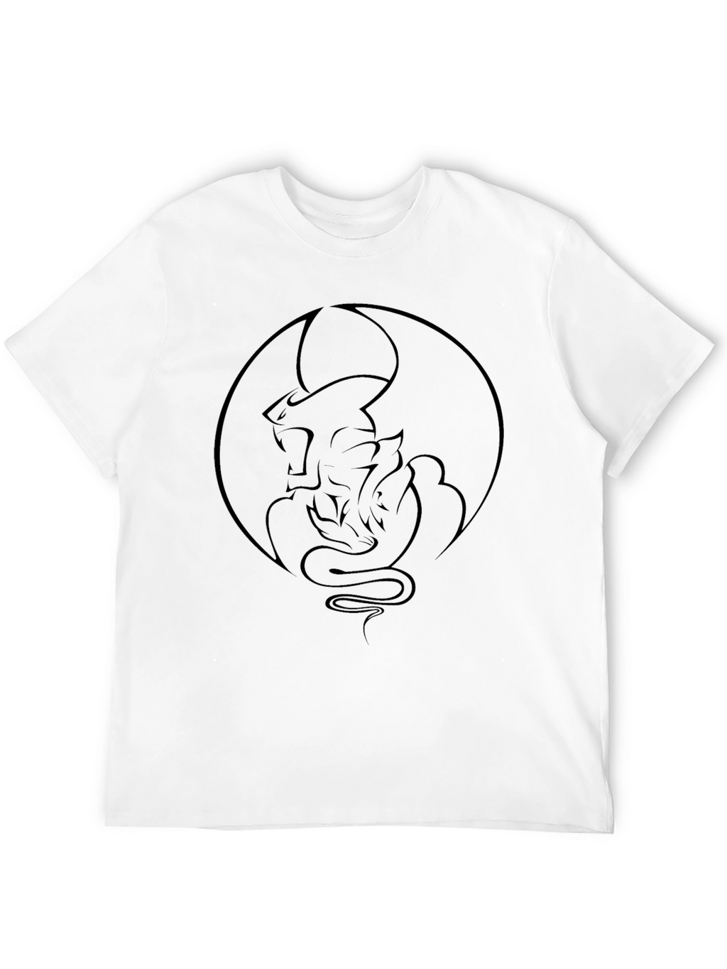 Dragon Circle Graphic Tee - Black