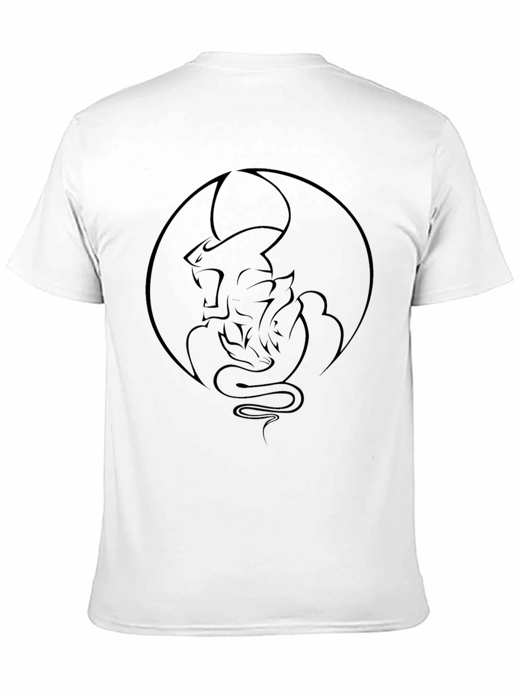 Dragon Circle Graphic Tee - Black