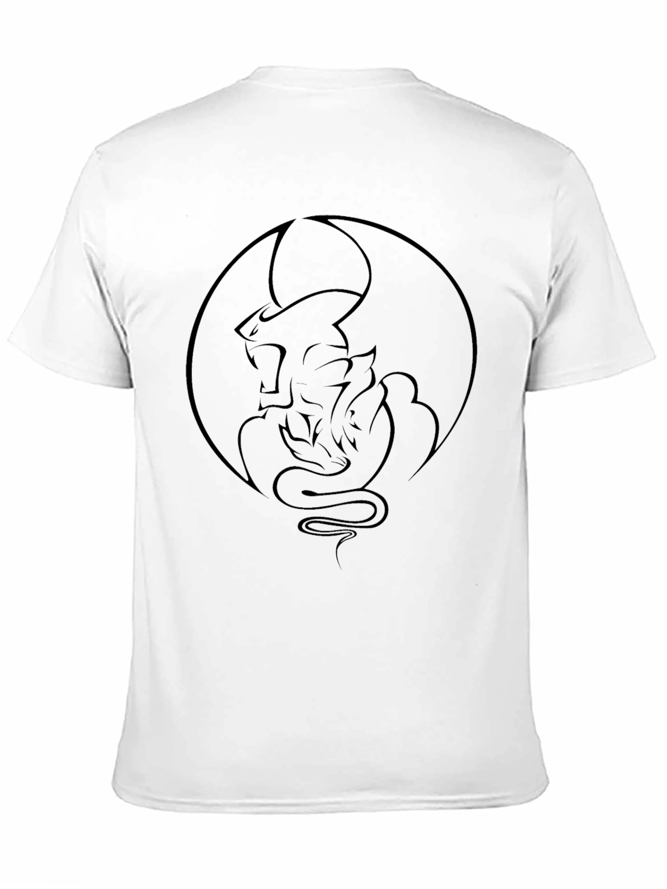 Dragon Circle Graphic Tee - Black