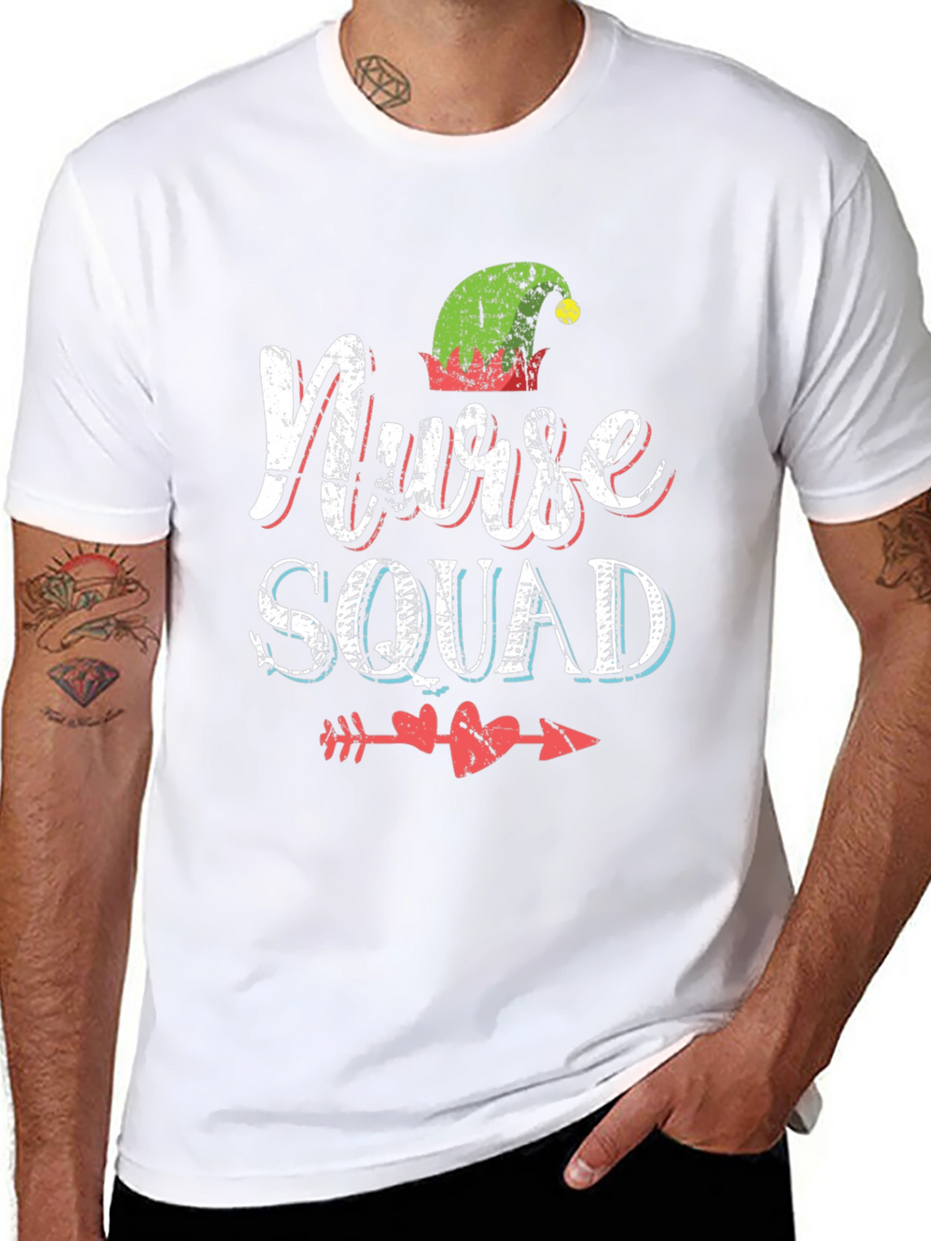 Nurse Squad Christmas Graphic T-Shirt