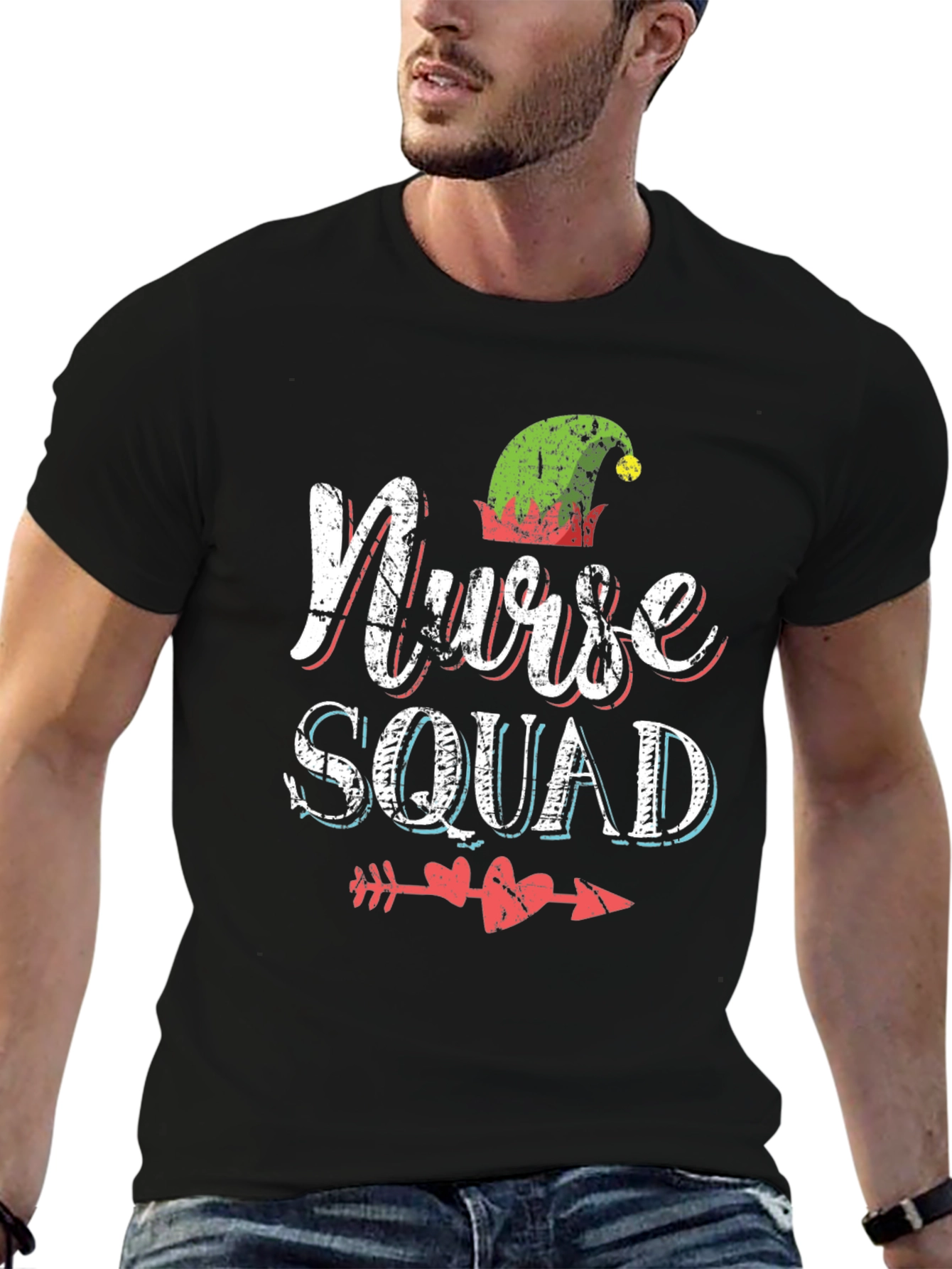 Nurse Squad Christmas Graphic T-Shirt
