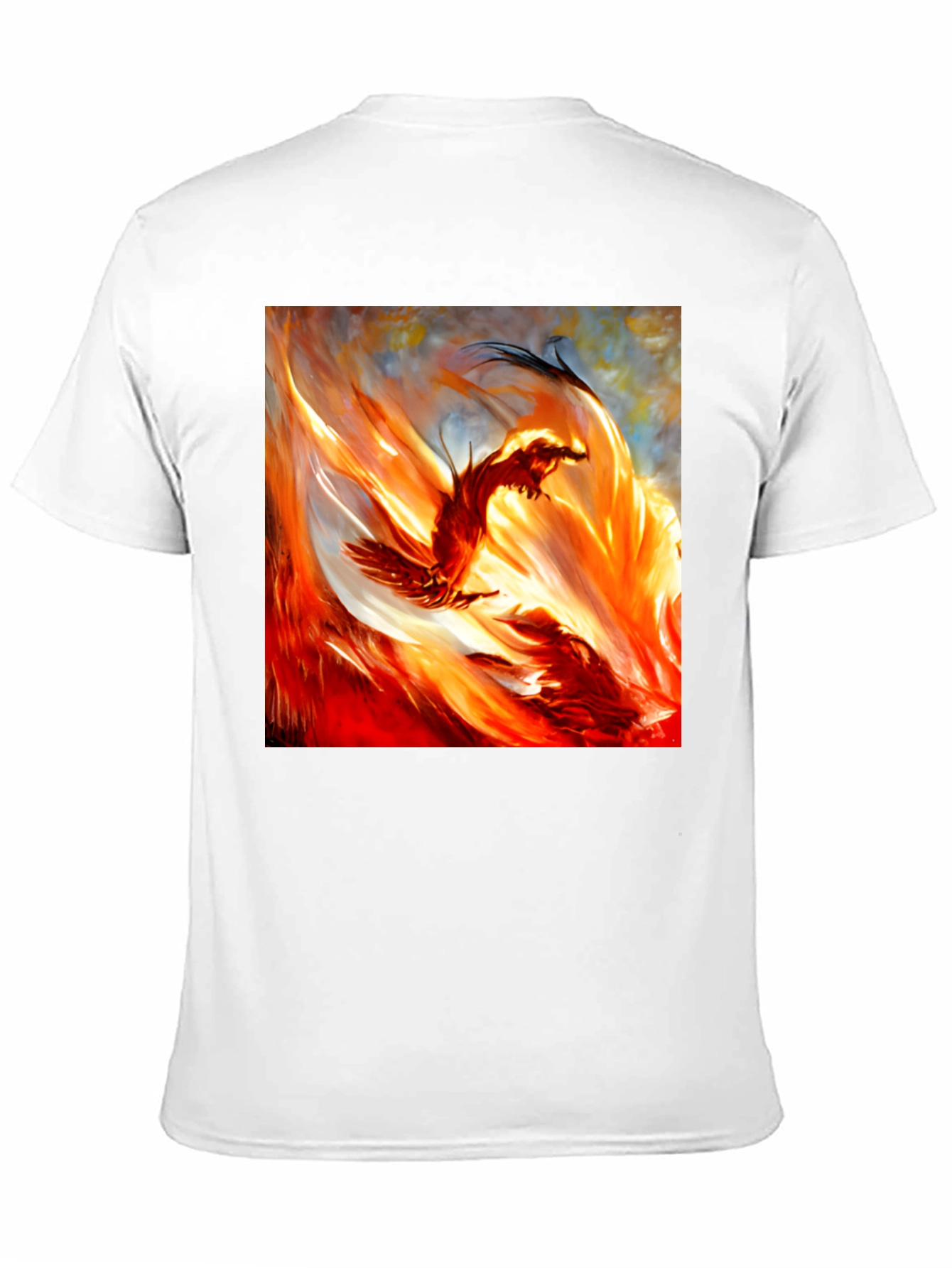Fiery Phoenix Graphic T-Shirt - Bold and Unique Design