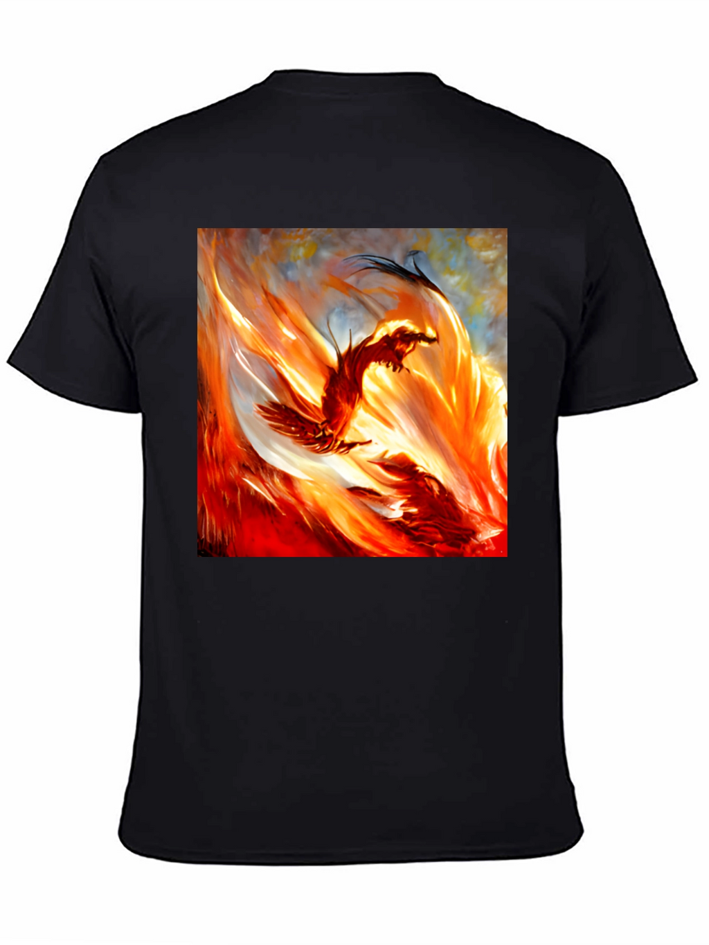 Fiery Phoenix Graphic T-Shirt - Bold and Unique Design