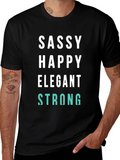 Sassy Happy Elegant Strong Graphic Tee