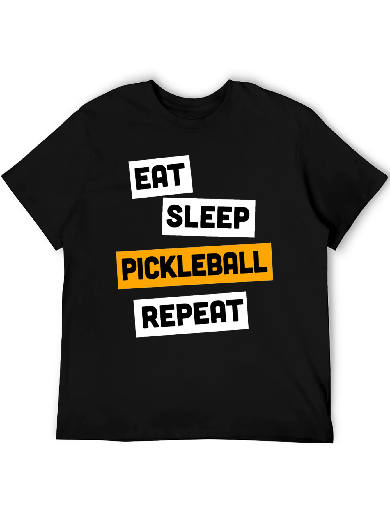 Eat Sleep Pickleball Repeat T-Shirt - Funny Sports Tee