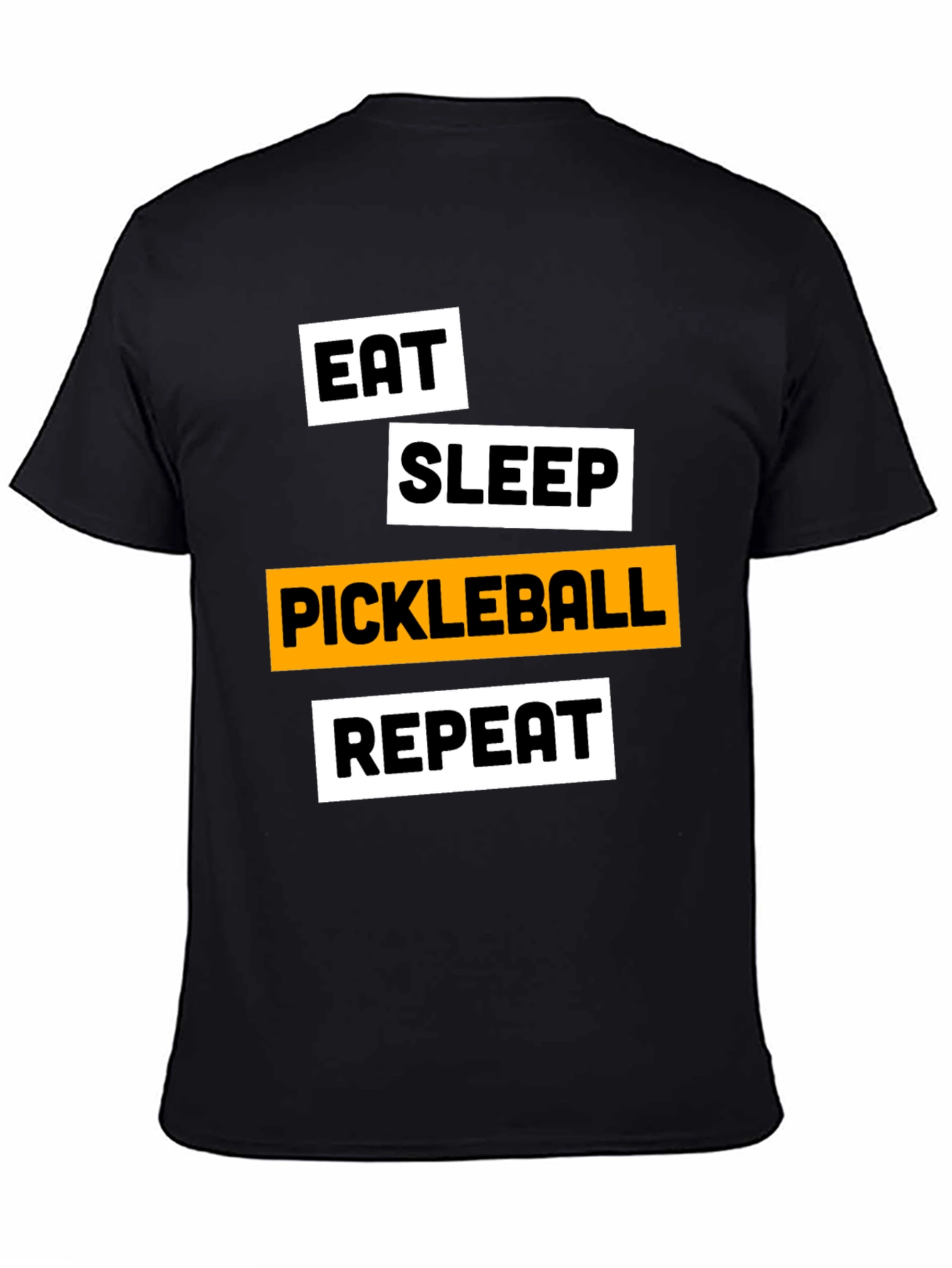 Eat Sleep Pickleball Repeat T-Shirt - Funny Sports Tee