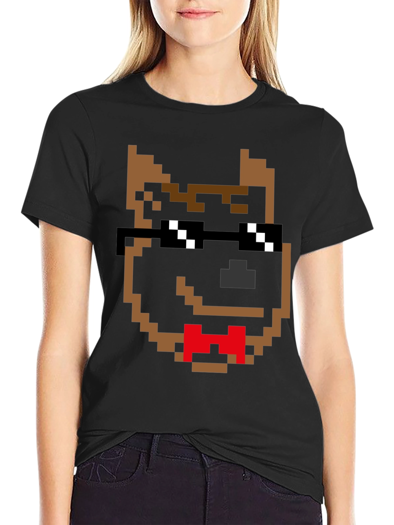 Pixel Dog Shades T-Shirt – Retro Gamer Dog Lover Tee