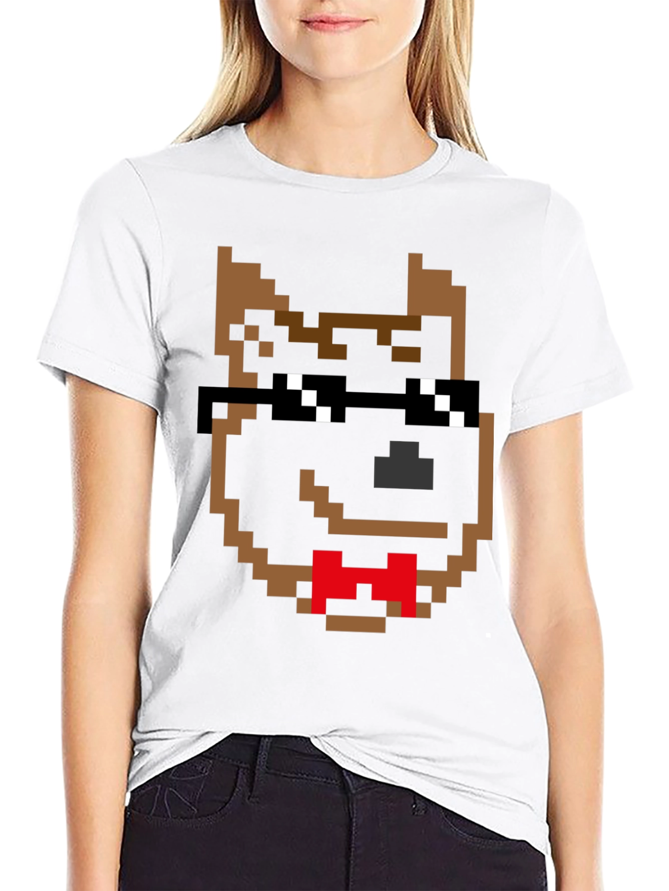 Pixel Dog Shades T-Shirt – Retro Gamer Dog Lover Tee