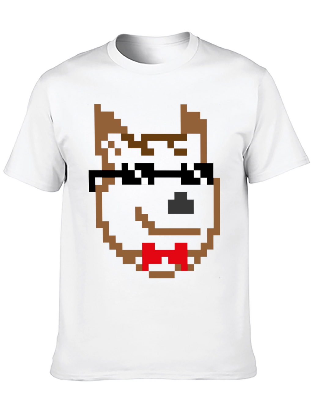 Pixel Dog Shades T-Shirt – Retro Gamer Dog Lover Tee