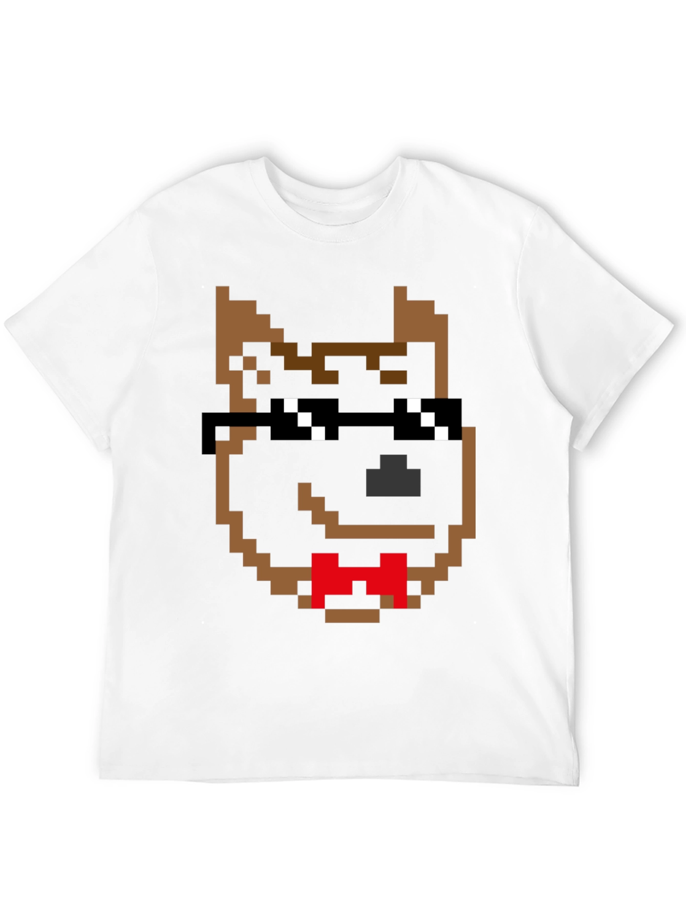 Pixel Dog Shades T-Shirt – Retro Gamer Dog Lover Tee