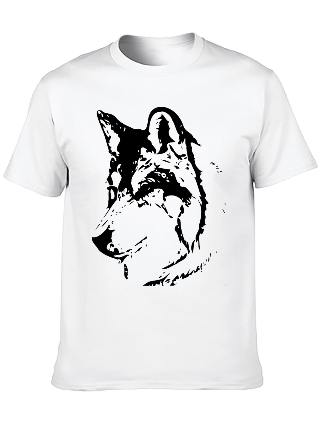 Black Wolf Graphic Tee - Mens Short Sleeve