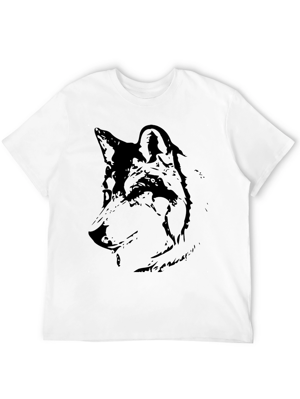 Black Wolf Graphic Tee - Mens Short Sleeve