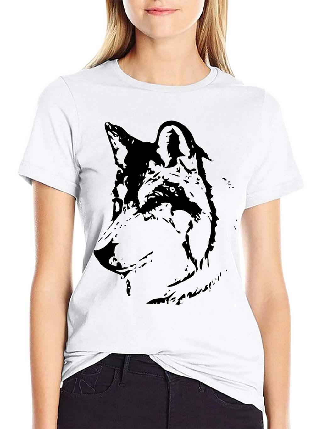 Black Wolf Graphic Tee - Mens Short Sleeve