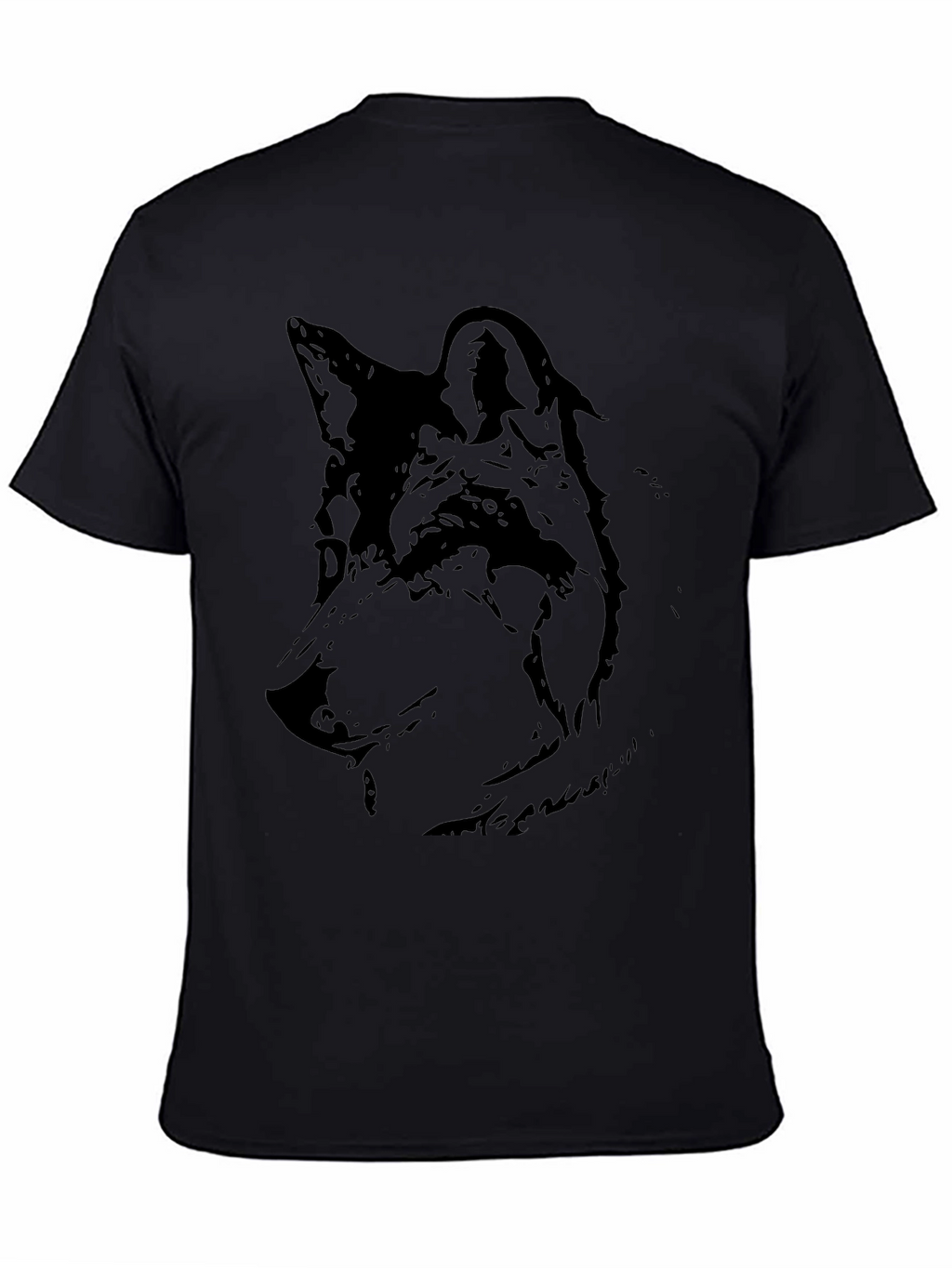 Black Wolf Graphic Tee - Mens Short Sleeve