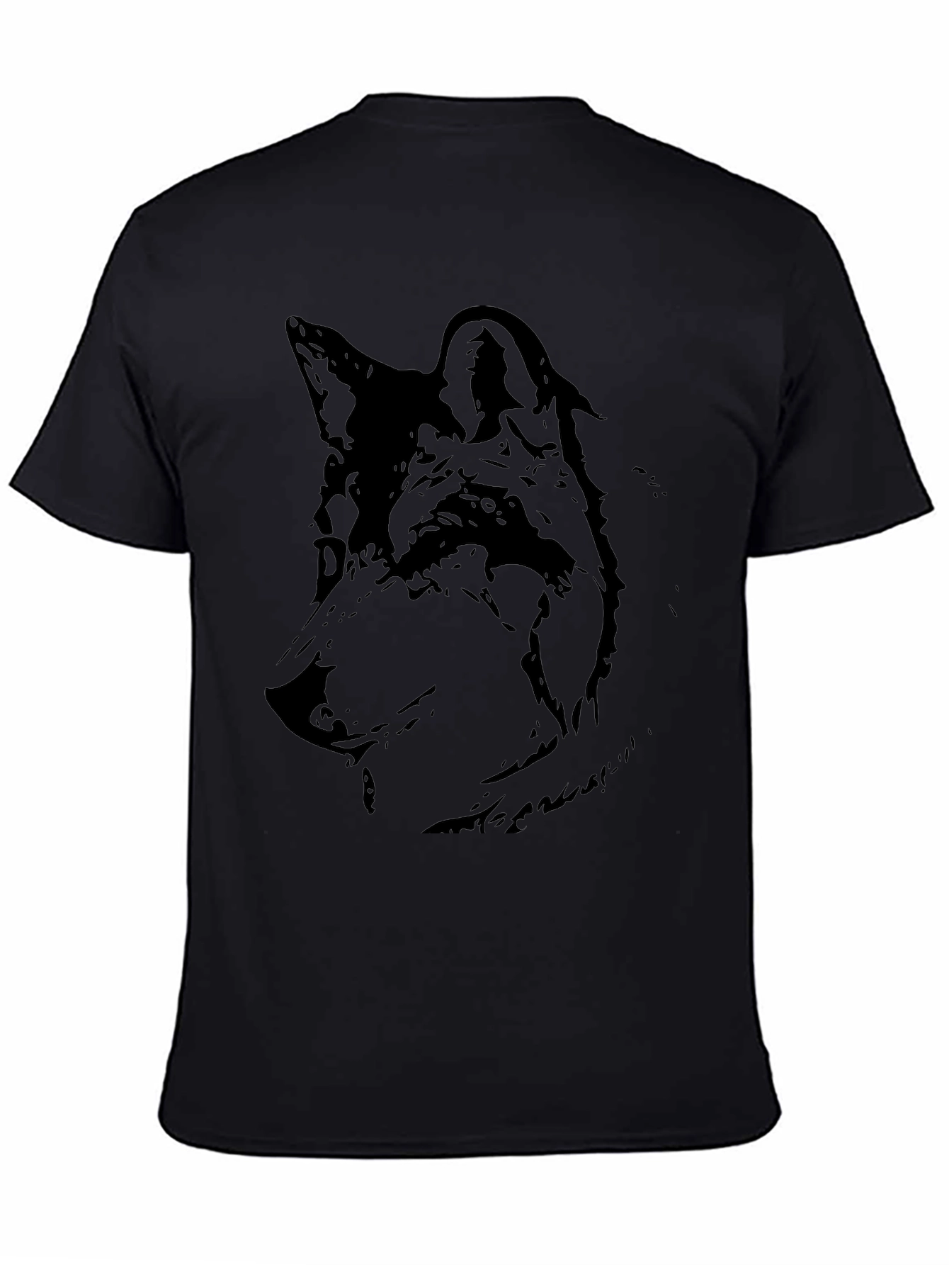 Black Wolf Graphic Tee - Mens Short Sleeve