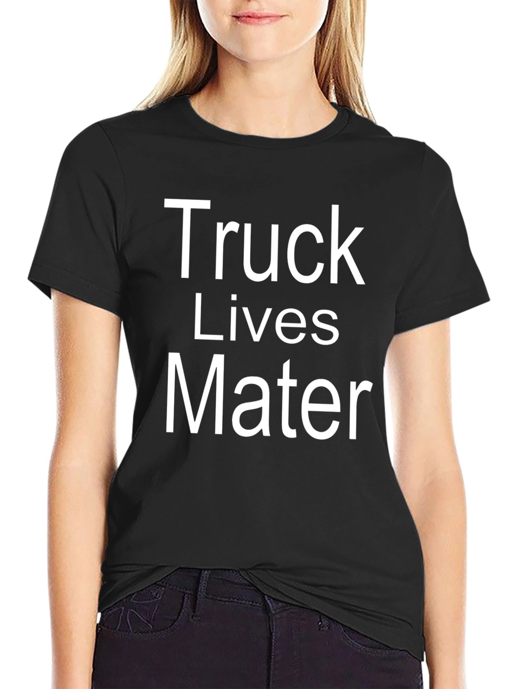 Truck Lives Mater Black Graphic Tee