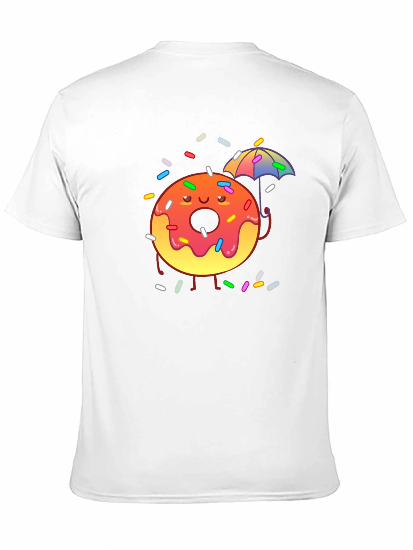 Donut Worry! Black Cotton Graphic Tee