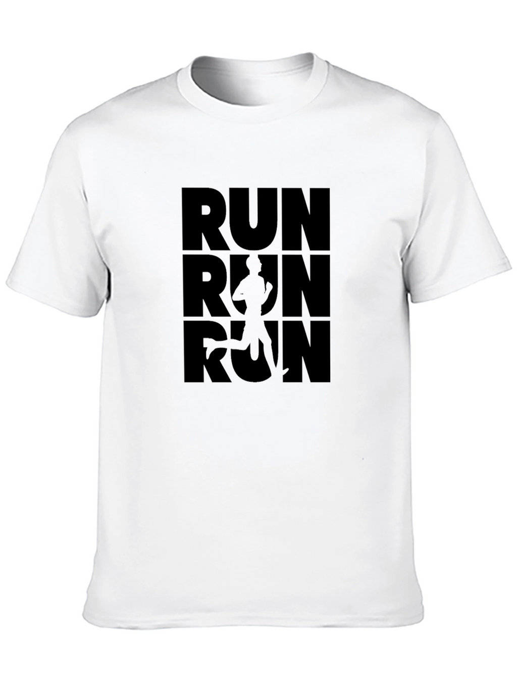 Run T-Shirt - Black Graphic Tee