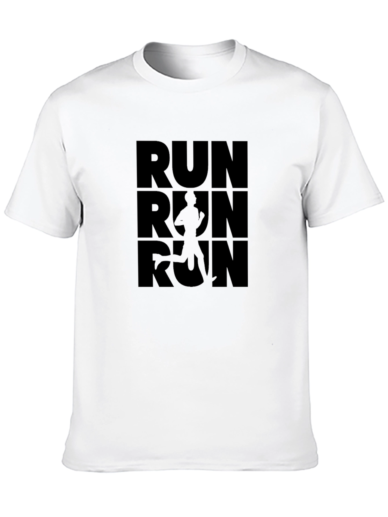 Run T-Shirt - Black Graphic Tee